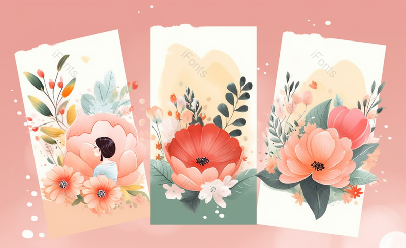 手绘小清新人物原创插画手绘鲜花小信封,插画/手绘图,插画/手绘图库,插画/手绘图下载,插画/手绘